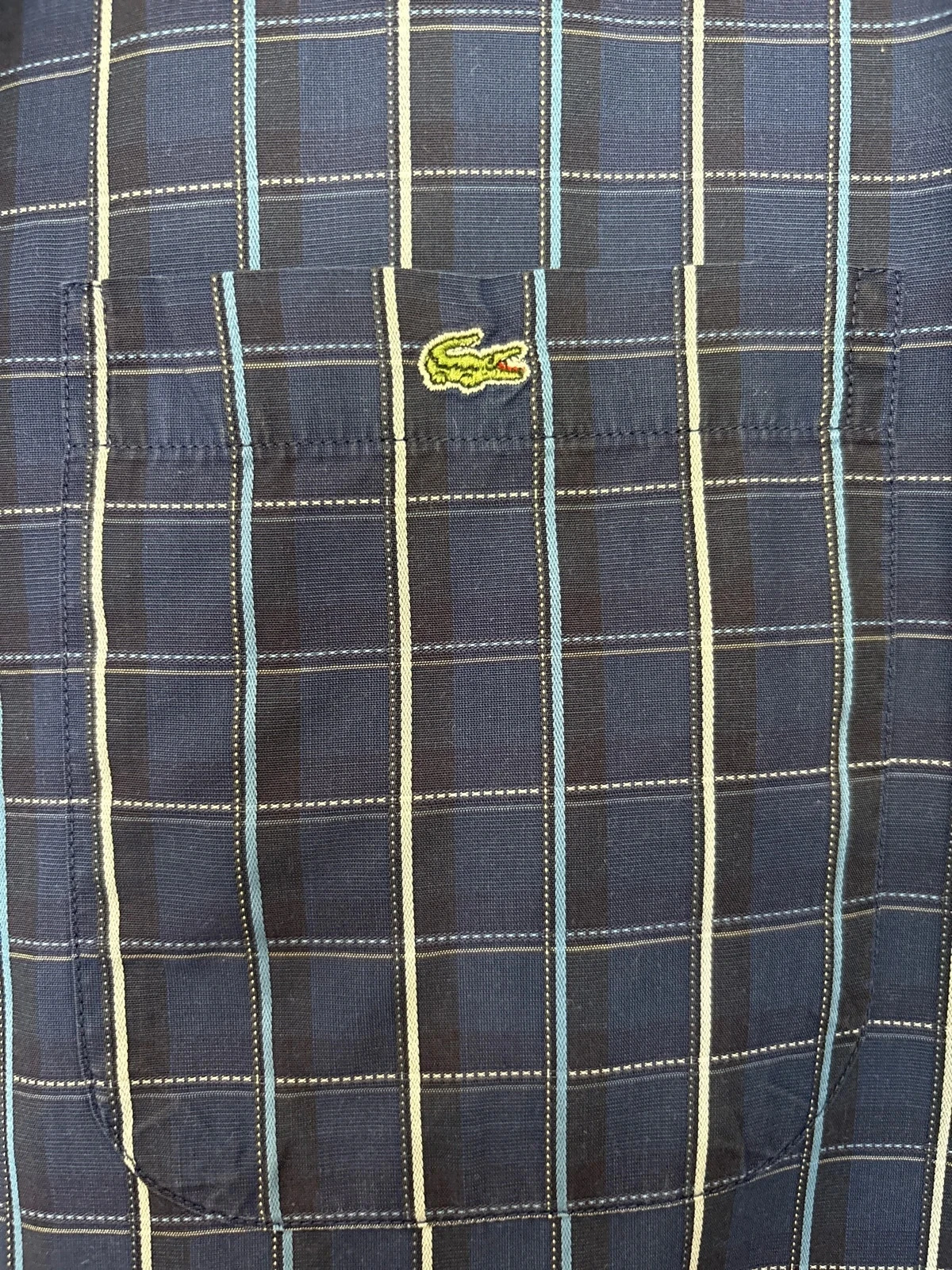 Camisa a cuadros azul Lacoste talla XL – photo 2